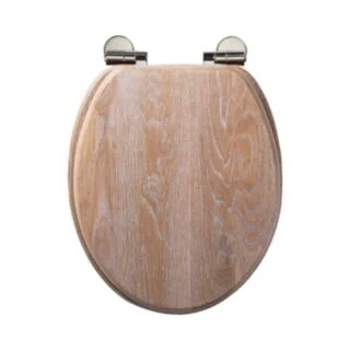 Roper Rhodes Traditional Secure Fix Soft Close Quick Release Wood Seat - Limed Oak