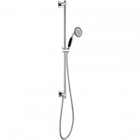 Just Taps Grosvenor Slide Rail Kit With Single Function Handset And Shower Hose Chrome detail view - Image 2