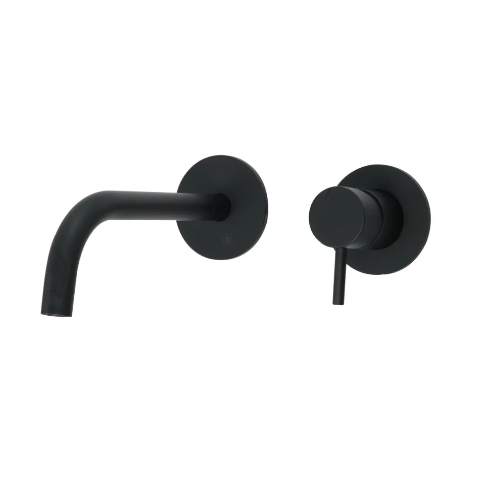 Just Taps Vos Single Lever Wall Mounted Basin Mixer 150mm Slim Spout product image - Image 1