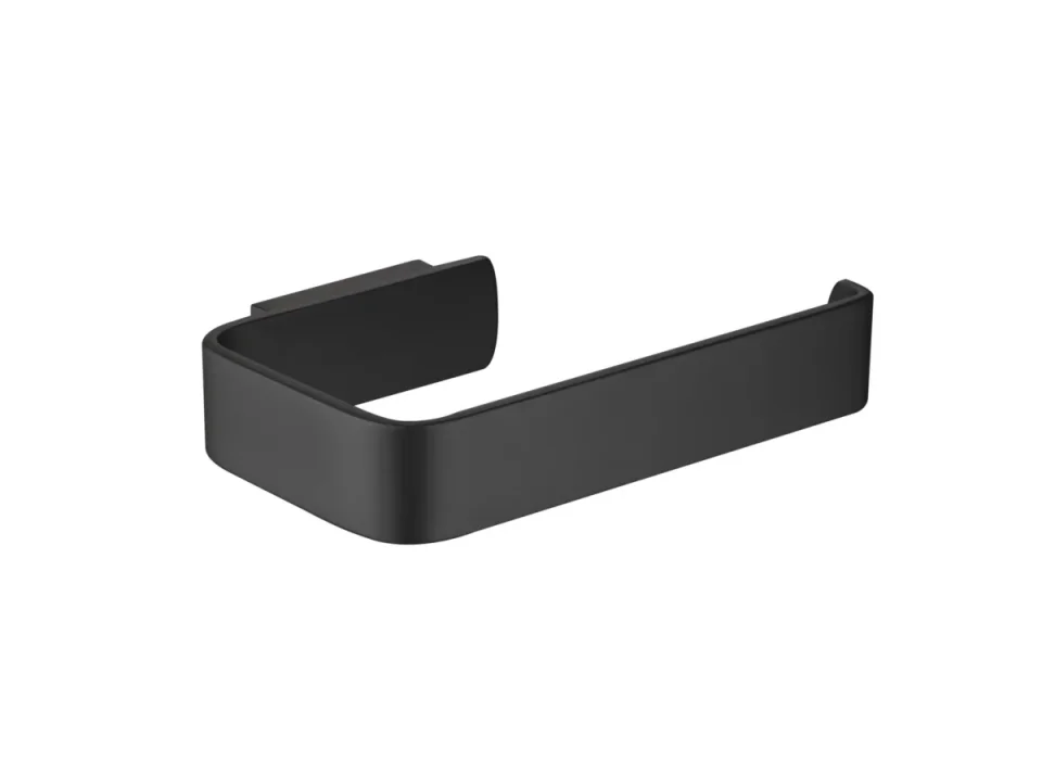 Just Taps Hix Toilet Paper Holder Matt Black product image - Image 1