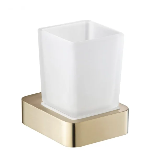 Just Taps Hix Tumbler Holder Brushed Brass