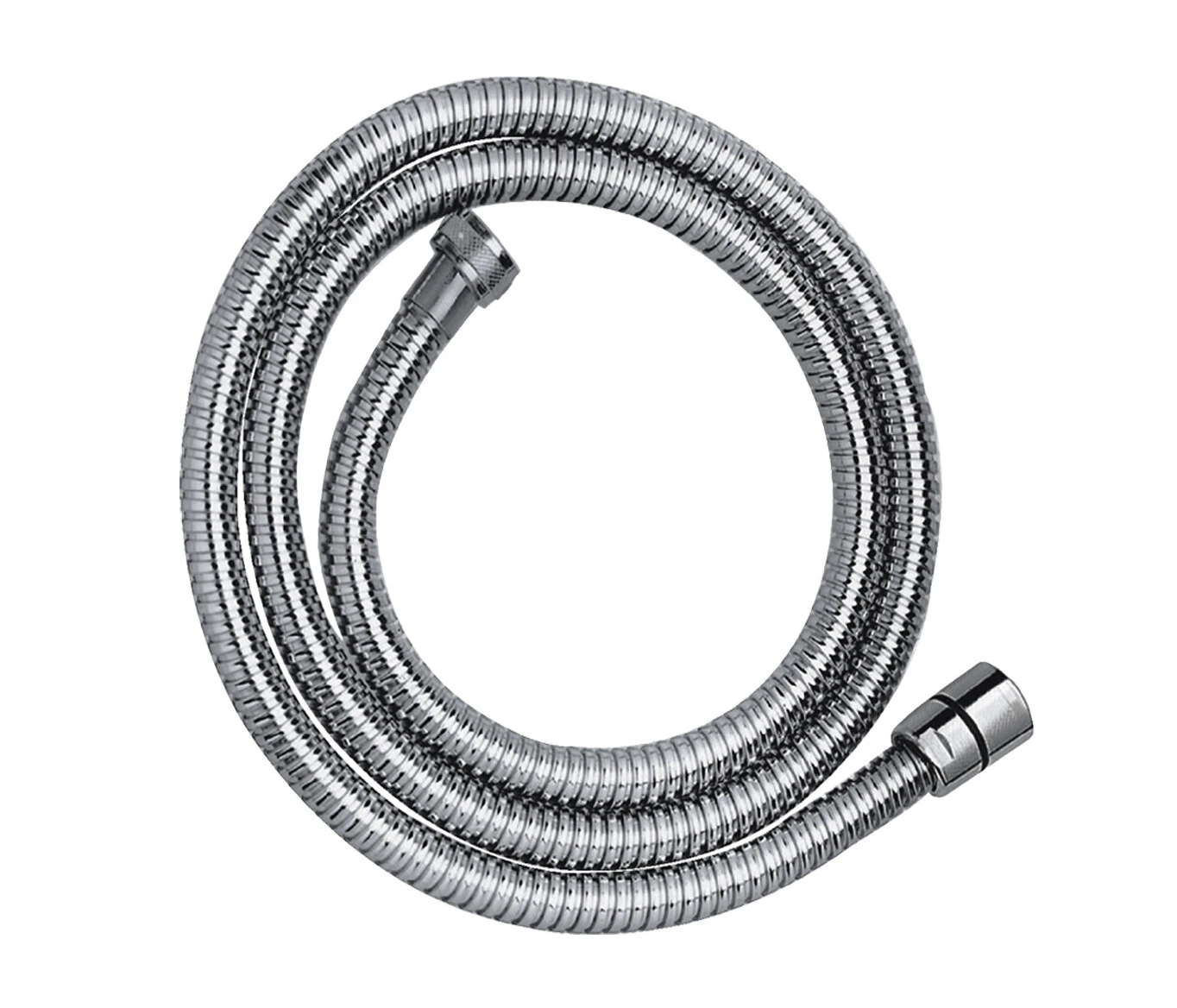 Just Taps Chrome Plated Metal Hose 1.50M Chrome