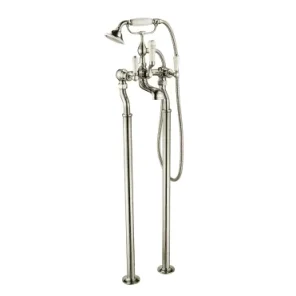 Just Taps Grosvenor Lever Freestanding Bath Shower Mixer With Kit detail view - Image 2
