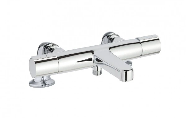 Just Taps Hugo Deck Mounted Thermostatic Bath Shower Mixer Without Kit Chrome