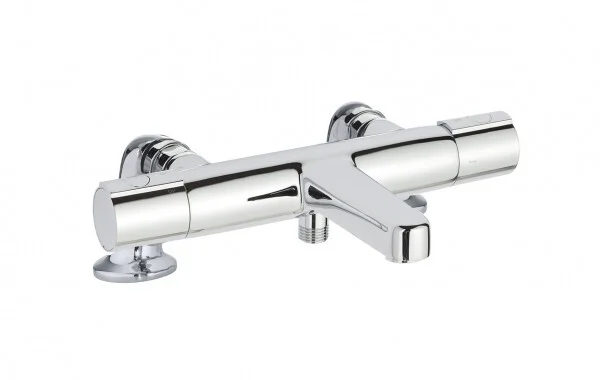 Just Taps Hugo Deck Mounted Thermostatic Bath Shower Mixer Without Kit Chrome