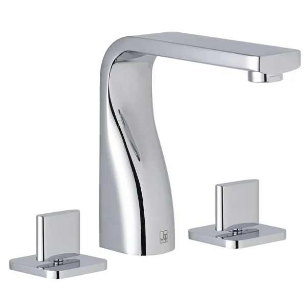 Just Taps Curve 3 Hole Deck Mounted Basin Mixer Chrome
