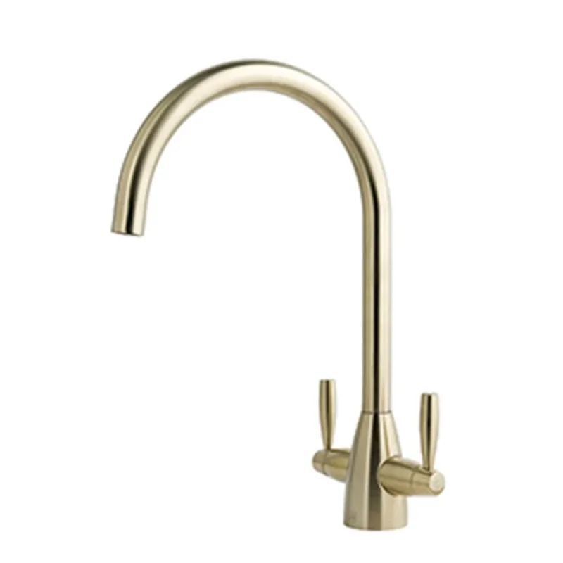 Just Taps Blink Sink Mixer Swivel Spout Brushed Brass detail view - Image 4