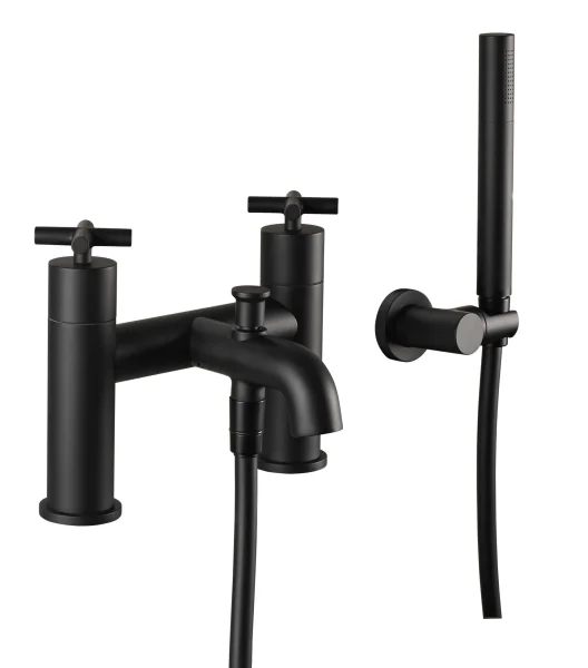 Just Taps Solex Bath Shower Mixer With Kit Matt Black