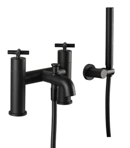 Just Taps Solex Bath Shower Mixer With Kit Matt Black