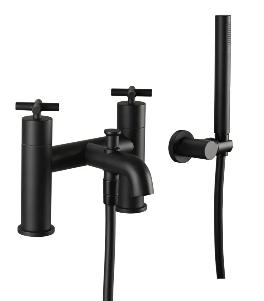 Just Taps Solex Bath Shower Mixer With Kit Matt Black product image - Image 1