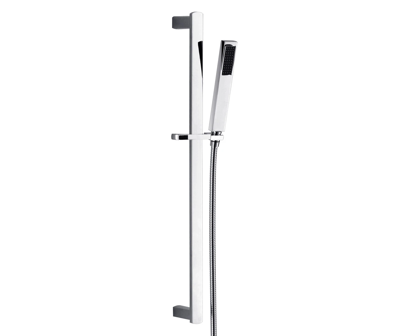 Just Taps Infinity Slide Rail Kit With Single Function Hand Shower Chrome