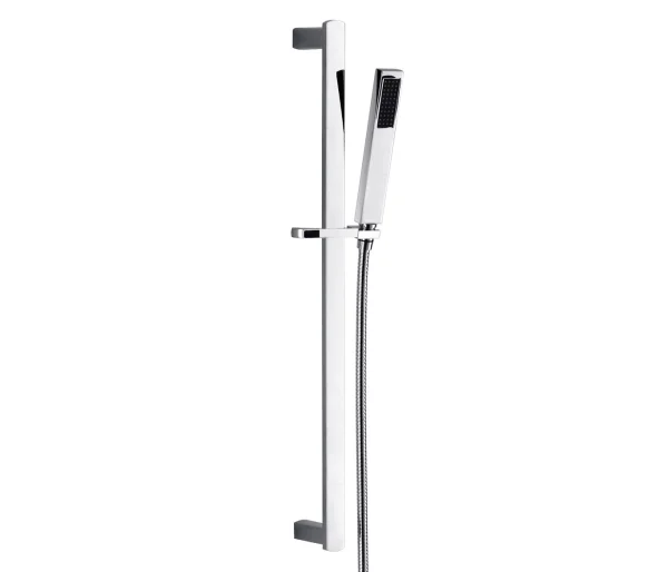 Just Taps Infinity Slide Rail Kit With Single Function Hand Shower Chrome