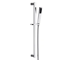 Just Taps Infinity Slide Rail Kit With Single Function Hand Shower Chrome