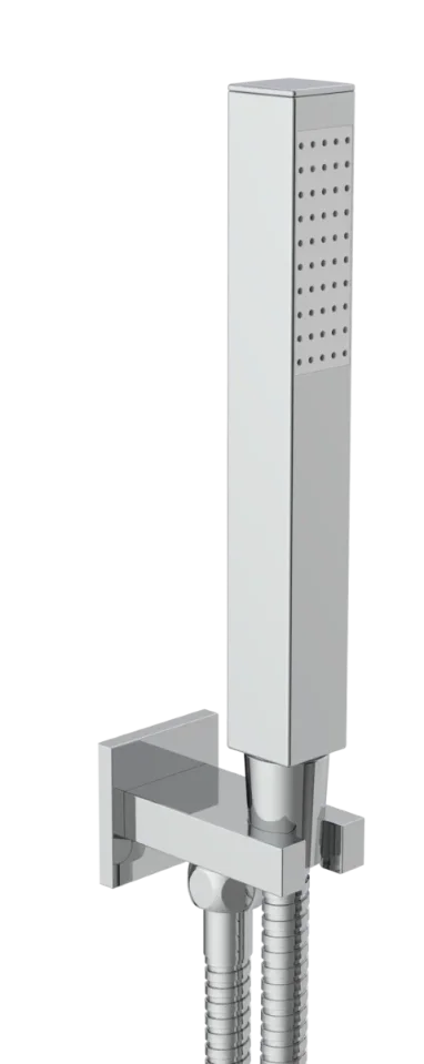 Just Taps Square Water Outlet And Holder With Metal Hose product image - Image 1