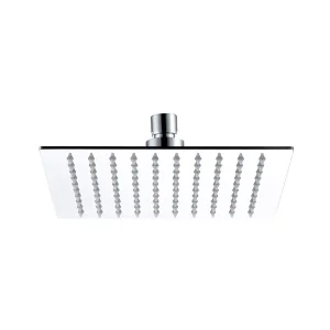 Just Taps Glide Ultra-Thin Square Shower Head 250mm Chrome
