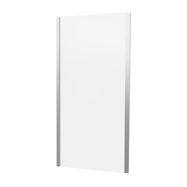 Crosswater Clear 6 Side Panel 900 Brushed Nickel
