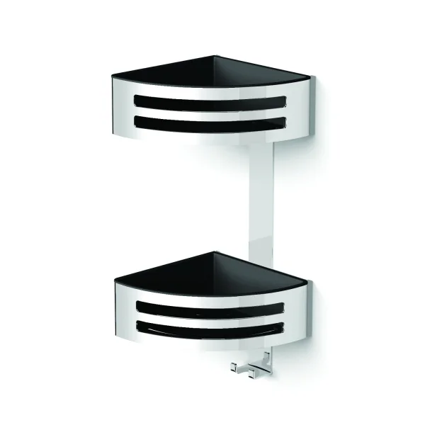 Hib Two Tier Corner Shower Basket (chrome) - Modern