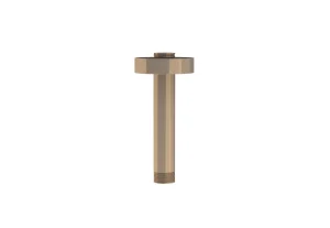 Saneux Cos 100mm Round Ceiling Mounted Shower Arm - Brushed Bronze