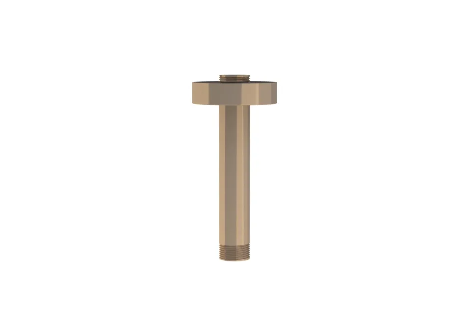Saneux Cos 100mm Round Ceiling Mounted Shower Arm - Brushed Bronze product image - Image 1
