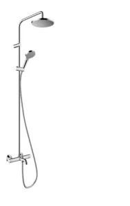 Hansgrohe Vernis Blend Showerpipe 200 1jet Ecosmart With Bath Thermostat Chrome