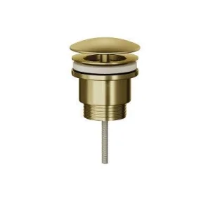 HIB Universal Free Flowing Basin Waste - Brushed Brass