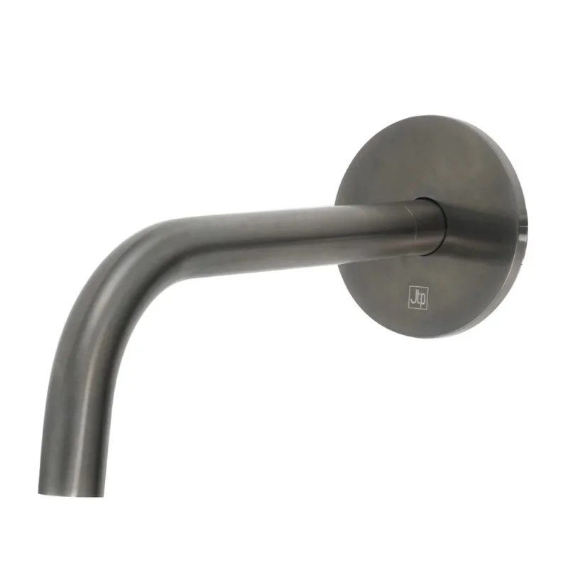 Just Taps Vos Slim Basin Spout 200mm Brushed Black product image - Image 1