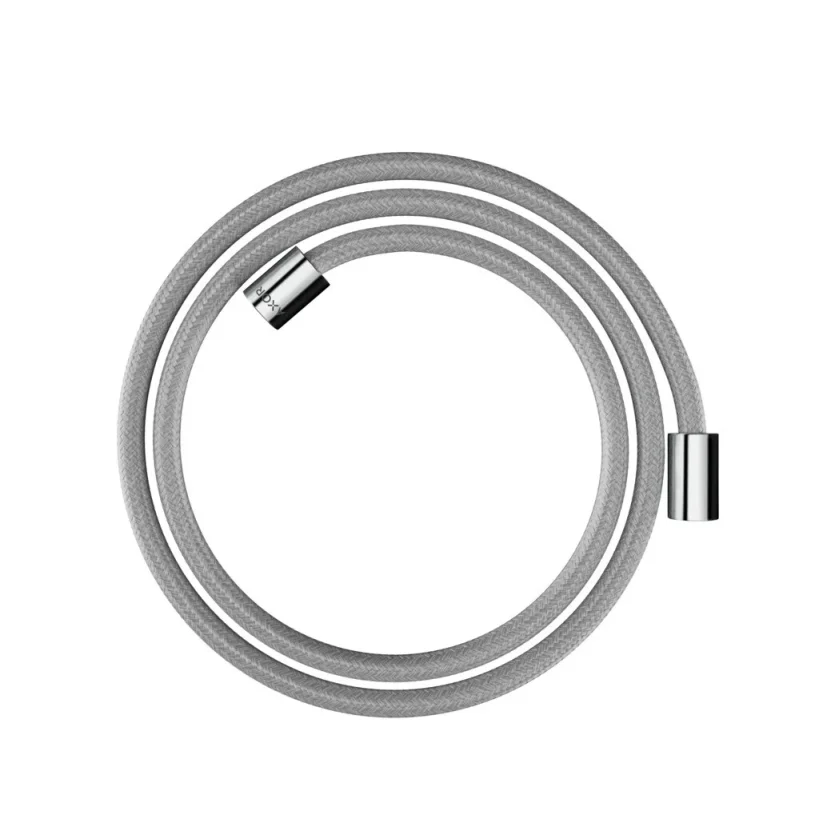 Axor Showersolutions Textile Shower Hose 1.60 M With Cylindrical Nuts Chrome detail view - Image 2