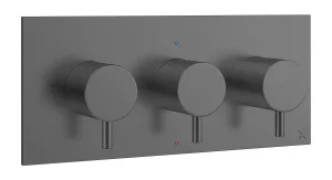 Crosswater Mpro 3 Handle Shower Handset Etched Trimset Landscape Slate