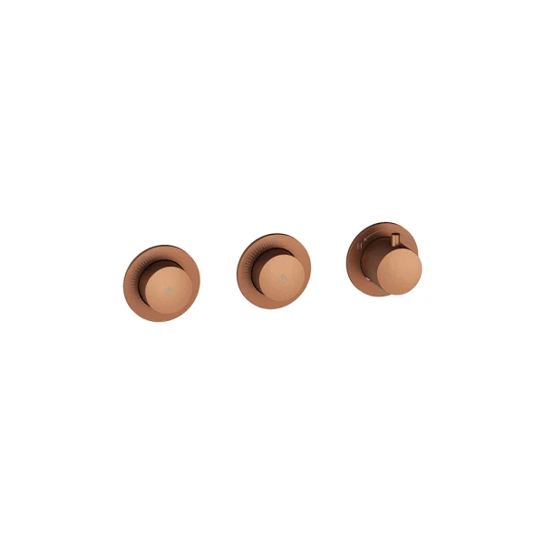 Crosswater Module Mrpo Push 2 Outlet Trimset Brushed Bronze