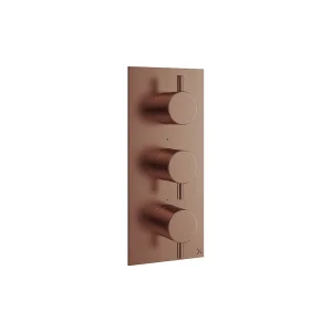 Crosswater Mpro 3 Handle Shower Bath Handset Etched Trimset Portrait Brushed Bronze