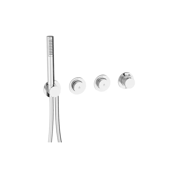 Crosswater Module Mrpo Push 2 Outlet Trimset With Handset Chrome