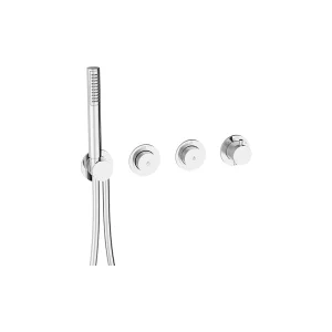 Crosswater Module Mrpo Push 2 Outlet Trimset With Handset Chrome