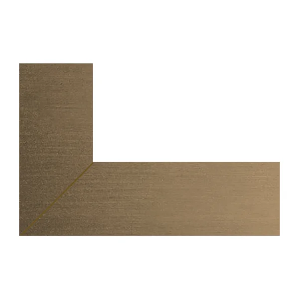 Hib Vanquish 120 Recessed Trim Set - Brushed Brass W123 X H73 X D3cm