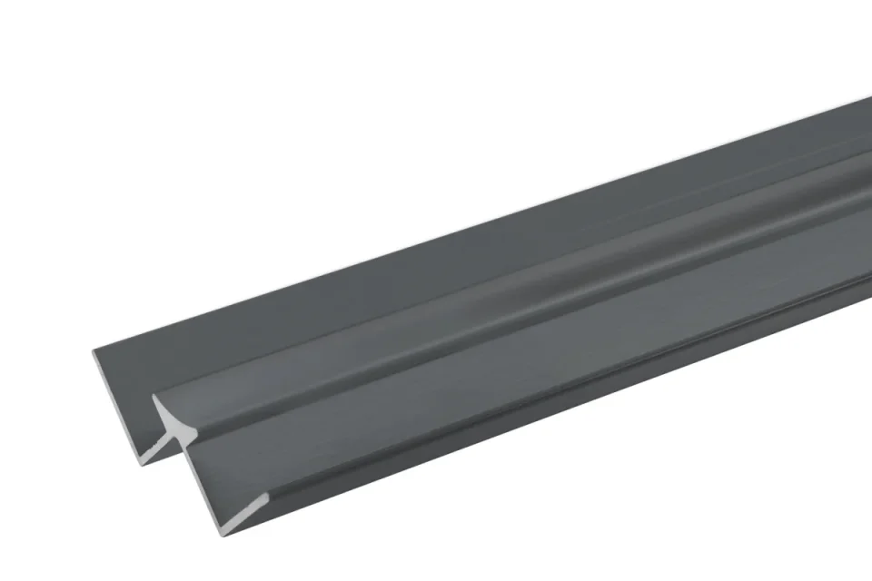 Crosswater Aluminium Extrusion Internal Corner 11mm 2450mm Slate product image - Image 1