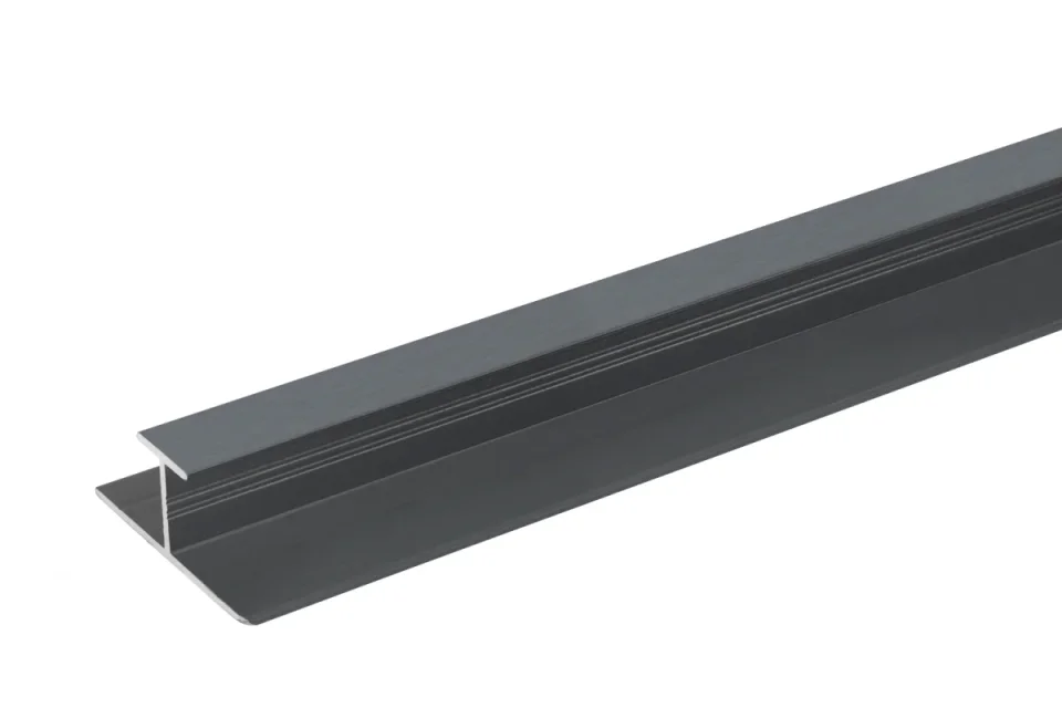 Crosswater Aluminium Extrusion H Join 11mm 2450mm Slate product image - Image 1