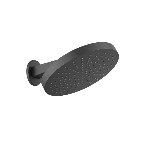 Crosswater Revive Stainless Steel Shower Head Wall Mounted 300 X 300 Matt Black