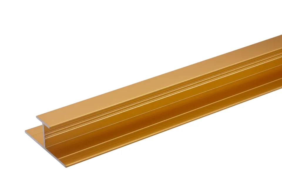 Crosswater Aluminium Extrusion H Join 11mm 2450mm Brushed Brass product image - Image 1