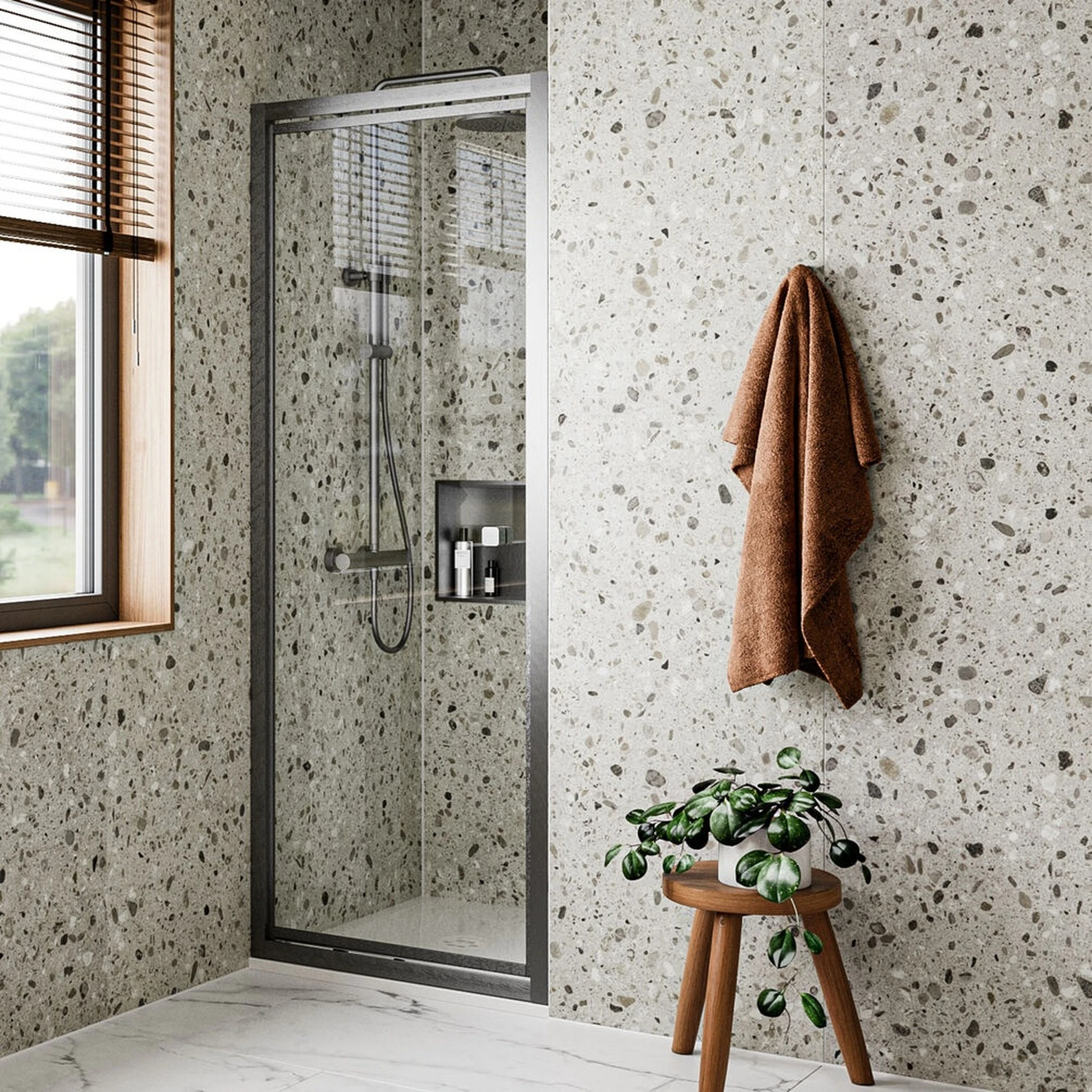 Crosswater 6mm Infold Door 760 Slate