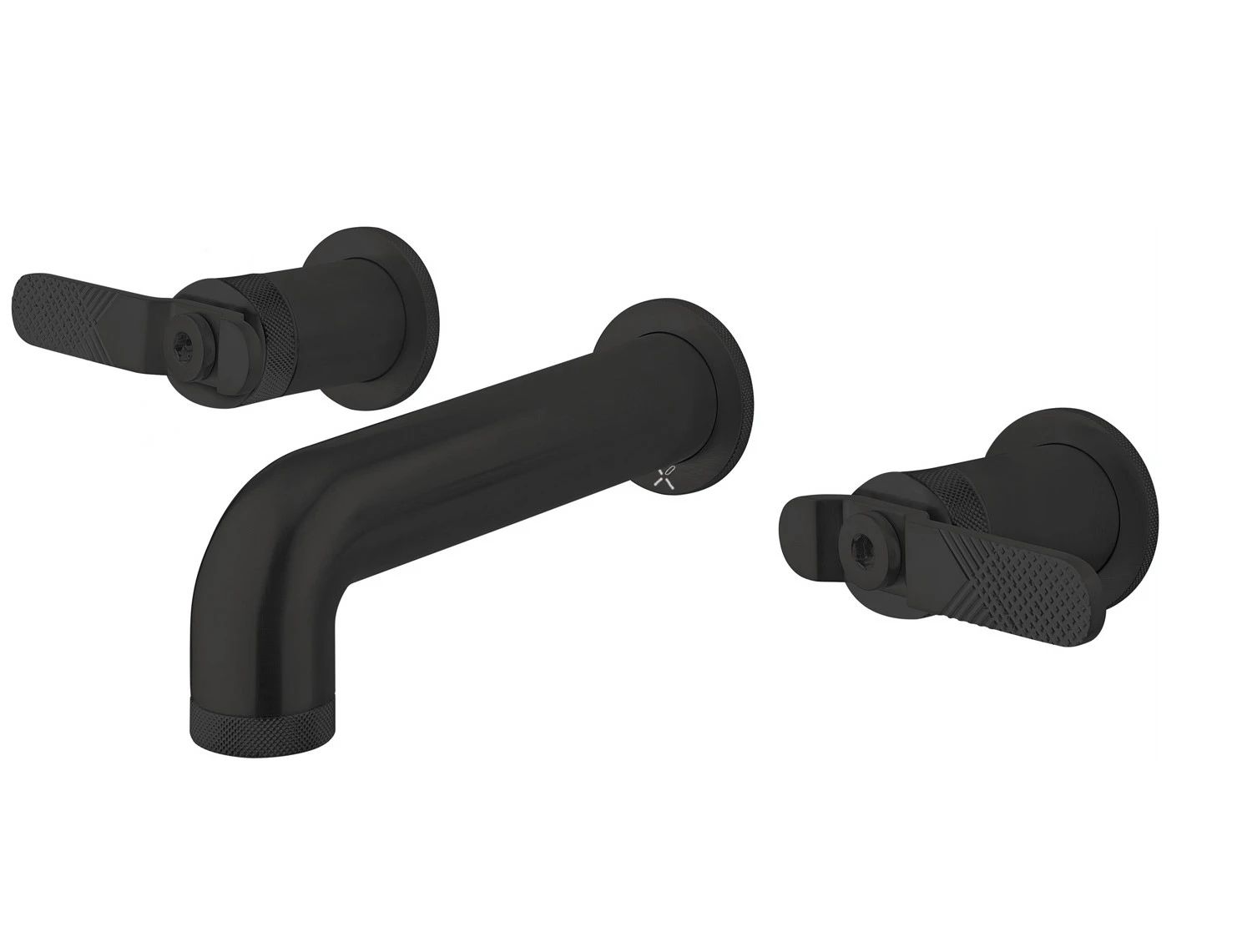 Crosswater Union 3 Hole Trim Set Lever Matt Black