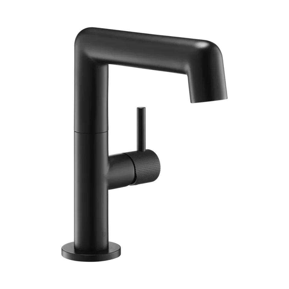 Just Taps Evo Side Lever Basin Mixer Matt Black product image - Image 1
