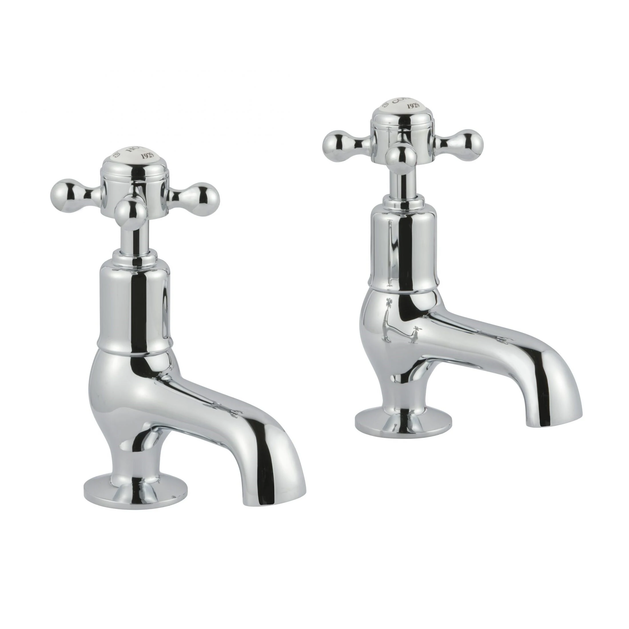 Just Taps Grosvenor Cross Cloakroom Basin Taps Chrome