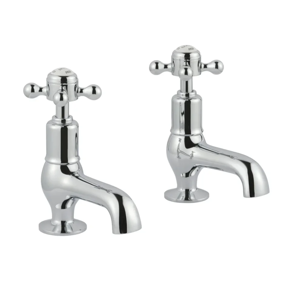 Just Taps Grosvenor Cross Cloakroom Basin Taps Chrome product image - Image 1