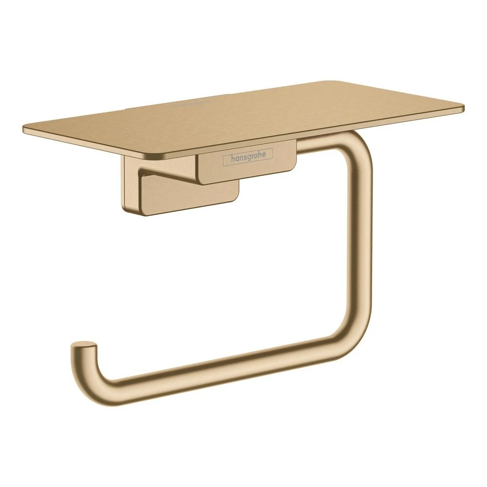 Hansgrohe Addstoris Q Roll Holder With Shelf Brushed Bronze