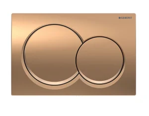 Geberit Alpha01 Round Dual Flush Plate Red Gold