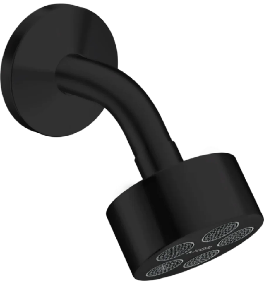 Axor One Overhead Shower 75 1jet Ecosmart With Shower Arm Matt Black product image - Image 1