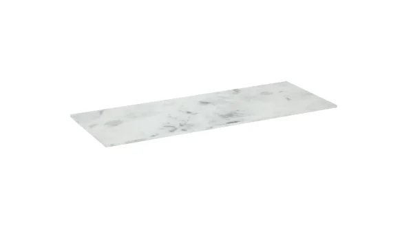 Saneux Uni 120cm Countertop - Matte Carrara White - 12mm