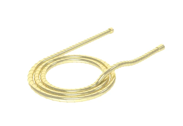 Saneux 1.5m Stainless Steel Shower Hose - Brushed Brass - Oil Coated