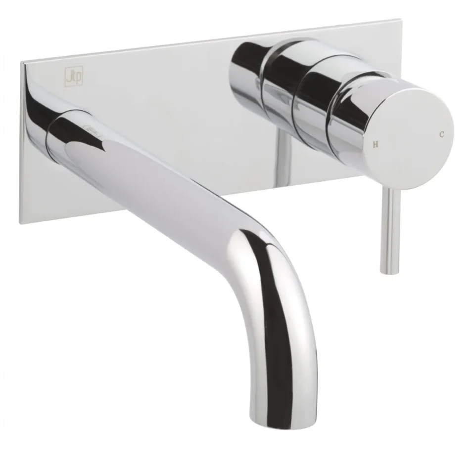 Just Taps Florence Single Lever Wall Mounted Basin Mixer 120mm Chrome product image - Image 1
