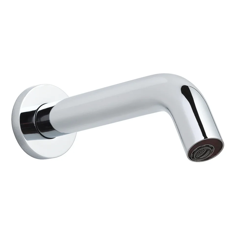 Just Taps React Sensor Wall Spout Mains And Battery Operated Chrome product image - Image 1