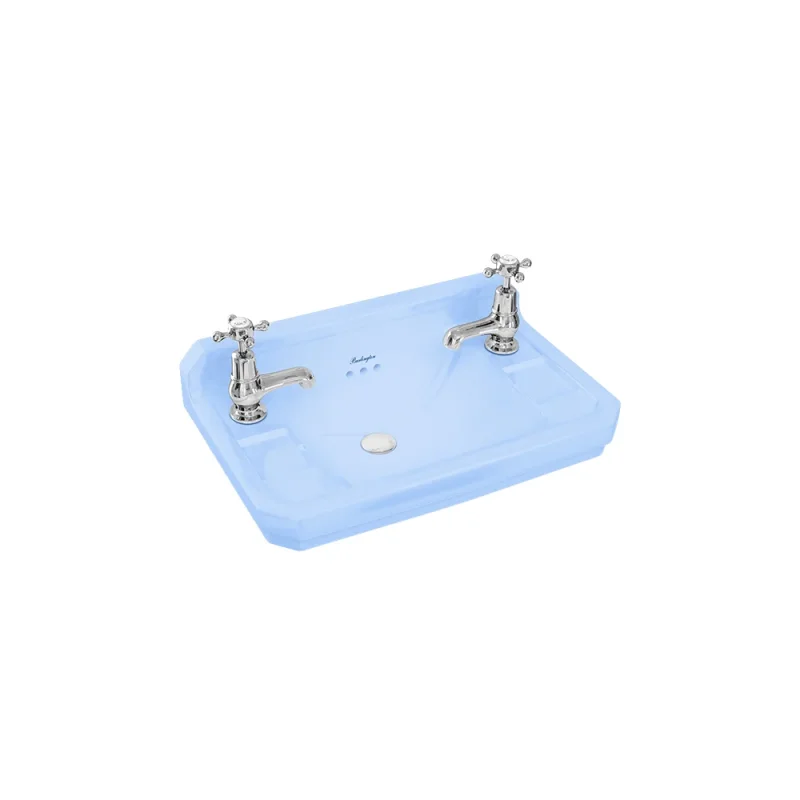 Burlington Edw Cloakroom Basin51cm 2th Enchanted Blue product image - Image 1